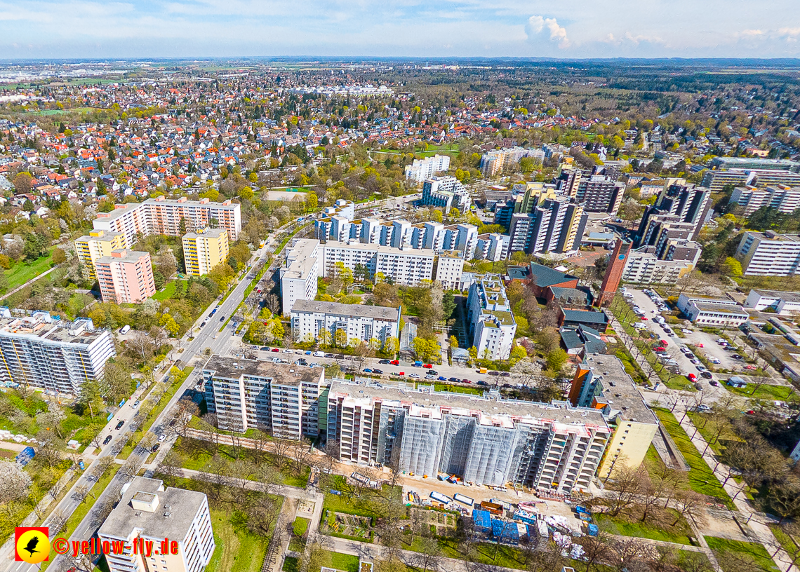 21.04.2023 - Baustelle der Großsanierung Kurt-Eisner-Straße in Neuperlach